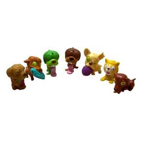 Ugglys Pets Shop Lot of 7 Action Figures Toys Ugly Pets Mini Figure Mixed Lot